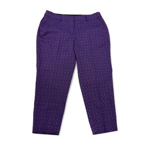 Lane Bryant - The Ashley - Vintage Purple Patterned Wide Leg Pants